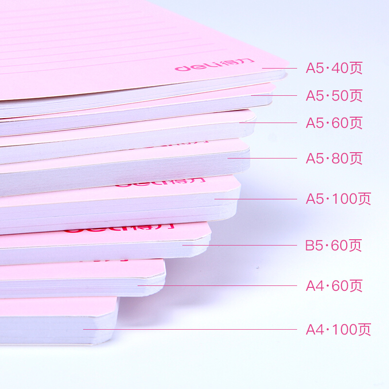 得力（deli） 7684 螺旋裝訂本 記事本 A5/80頁 6本裝_http://m.gzyiqian.cn/img/images/C201902/1550813612212.jpg