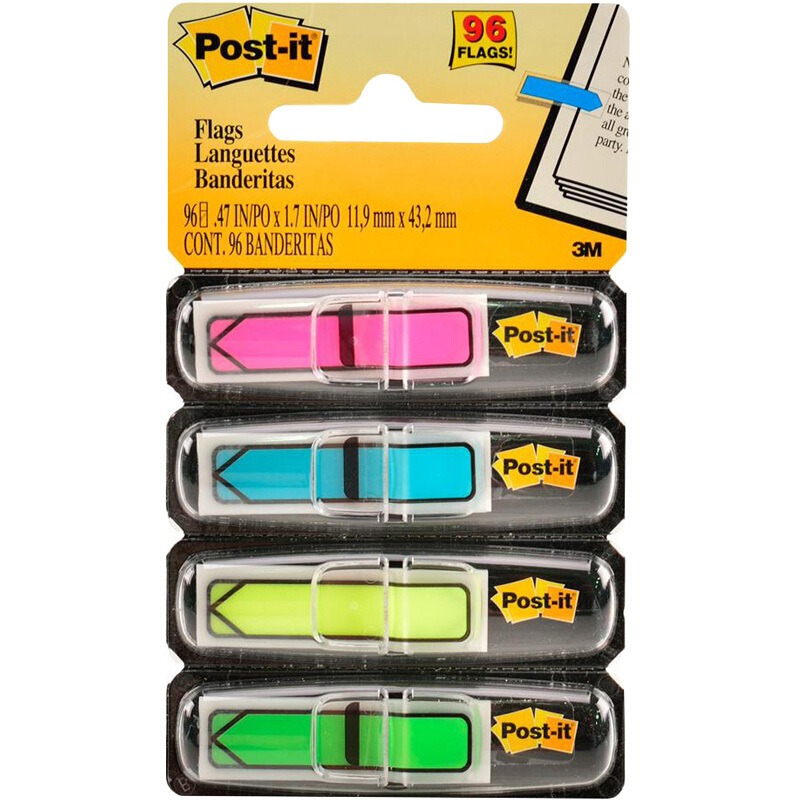 3M（Post-it） 684-ARR4 箭頭指示標簽/報事貼 24片*4色/包_http://m.gzyiqian.cn/img/images/C201902/1551164401992.jpg
