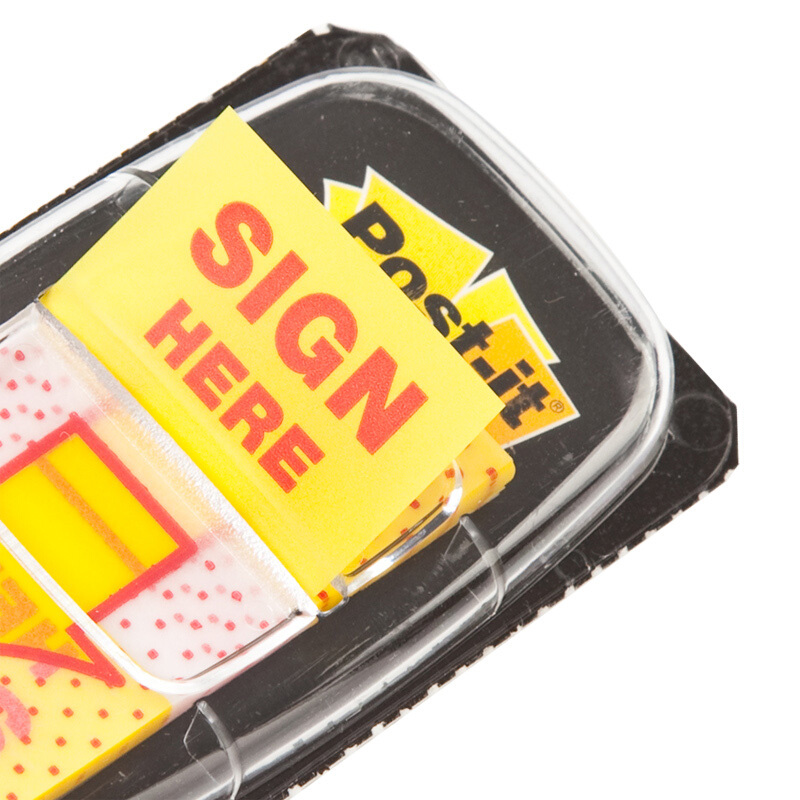 3M（Post-it） 680-SH2 指示標(biāo)簽/簽名標(biāo)簽/箭頭提示標(biāo)簽 25.4*43.2mm 100張/卡_http://m.gzyiqian.cn/img/images/C201902/1551166120620.jpg