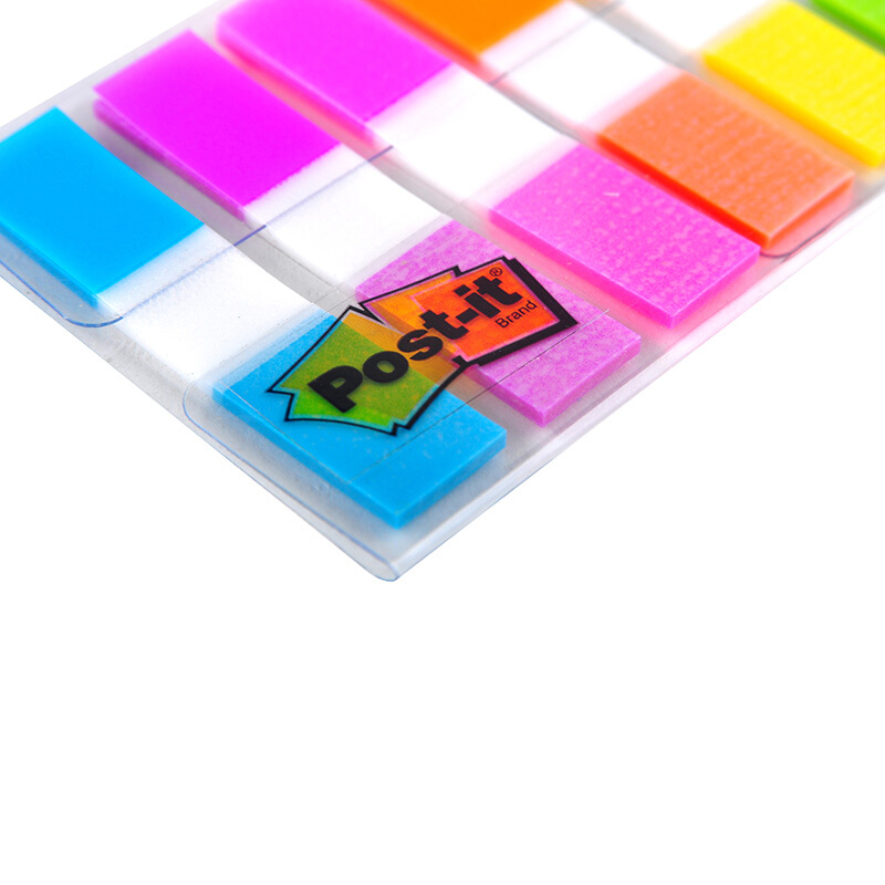 3M（Post-it） 683-9CF 透明抽取式指示標簽 12*44mm 10張*9色/包_http://m.gzyiqian.cn/img/images/C201902/1551167452746.jpg