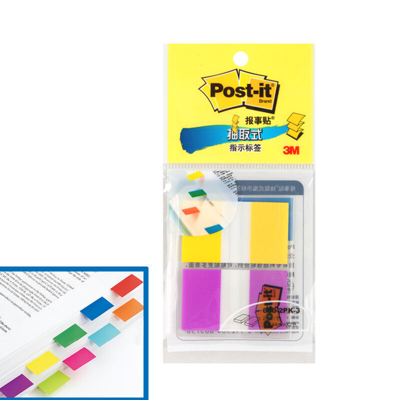 3M（Post-it） 680-2PK-3 透明指示標(biāo)簽/報(bào)事貼 黃紫 20張*2色/包_http://m.gzyiqian.cn/img/images/C201902/1551172579025.jpg