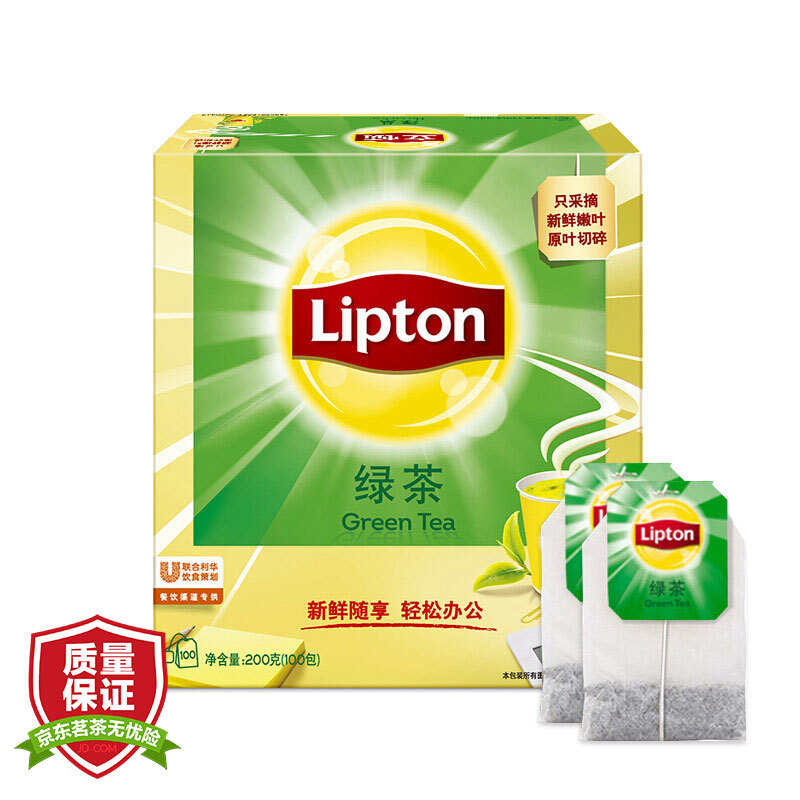 立頓（Lipton） 茶葉 100包200g 袋泡茶茶包(綠茶)_http://m.gzyiqian.cn/img/images/C201902/1551337854604.jpg