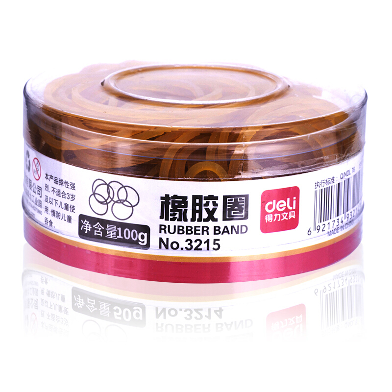 得力（deli） 3215 橡皮筋 乳膠圈  筒裝  100g_http://m.gzyiqian.cn/img/images/C201903/1551688338566.jpg
