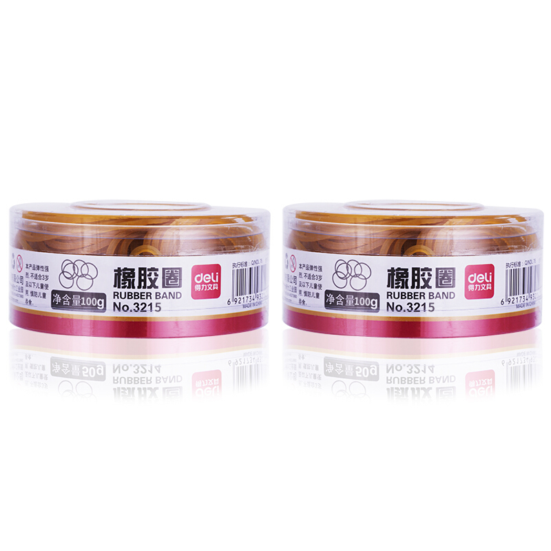 得力（deli） 3215 橡皮筋 乳膠圈  筒裝  100g_http://m.gzyiqian.cn/img/images/C201903/1551688338597.jpg