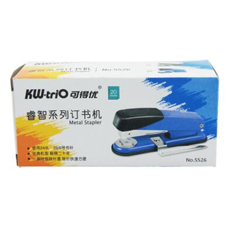 可得優（KW-triO） 5526  12#訂書機 訂書器 附起釘器 顏色隨機_http://m.gzyiqian.cn/img/images/C201903/1551774394460.jpg