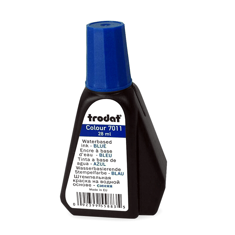 卓達(dá)（trodat） 7011 自動(dòng)回墨印油 28ml(藍(lán)色)_http://m.gzyiqian.cn/img/images/C201903/1551853500608.jpg