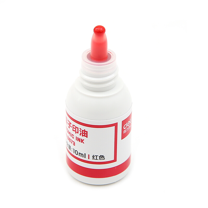 得力（deli） 9873 原子快干印油 印泥 10ml(紅色)_http://m.gzyiqian.cn/img/images/C201903/1552008400000.jpg