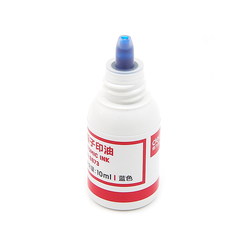 得力（deli） 9873 原子快干印油 印泥 10ml(藍(lán)色)_http://m.gzyiqian.cn/img/images/C201903/1552008474325.jpg