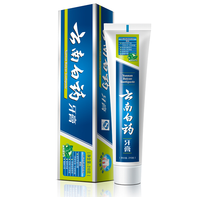 云南白藥 牙膏 210g （留蘭香型）_http://m.gzyiqian.cn/img/images/C201903/1552035859510.jpg