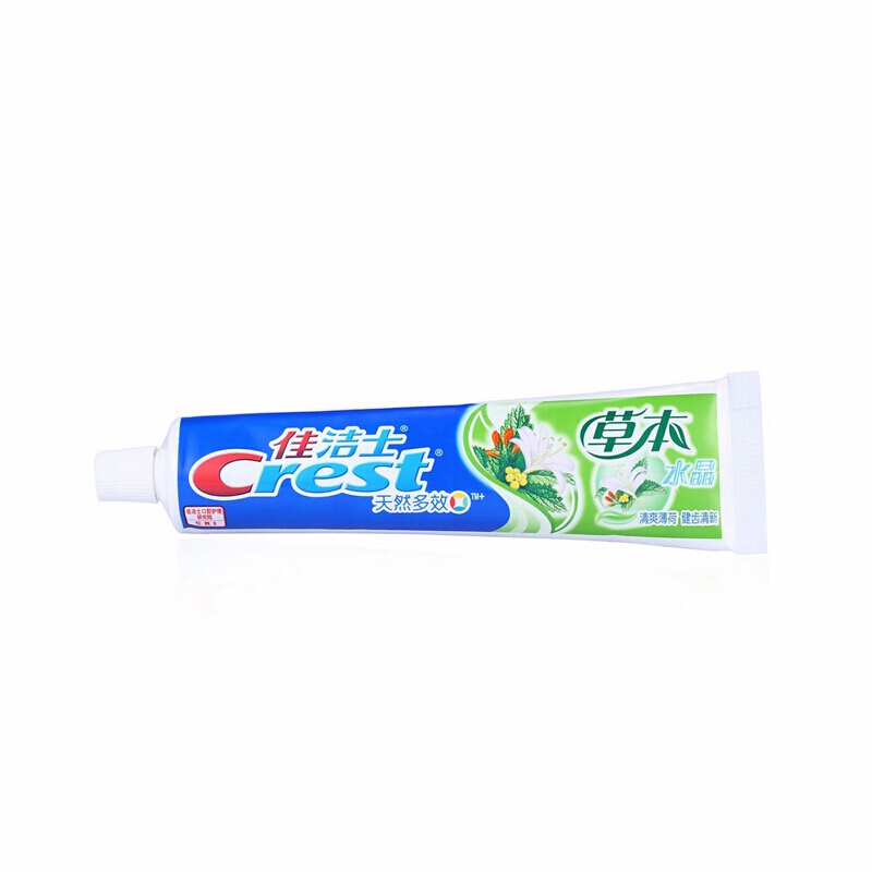 佳潔士（CREST） 草本水晶牙膏（清爽薄荷香型）90g_http://m.gzyiqian.cn/img/images/C201903/1552036235078.jpg