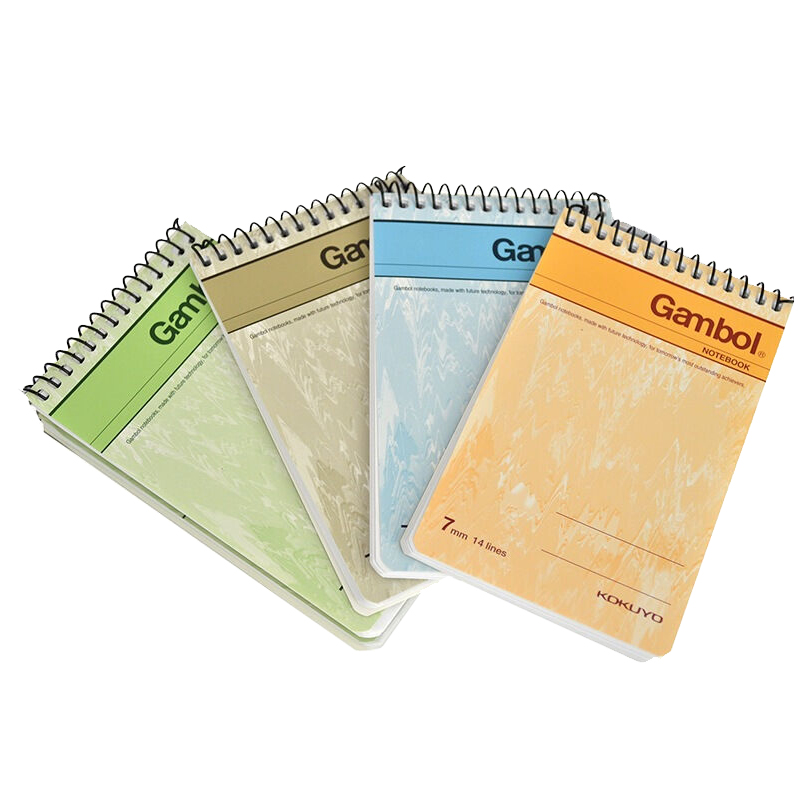 渡邊（Gambol） SA7506 螺旋豎翻筆記本 A7/50頁(yè) 24本/包 (本)_http://m.gzyiqian.cn/img/images/C201903/1552284213884.jpg