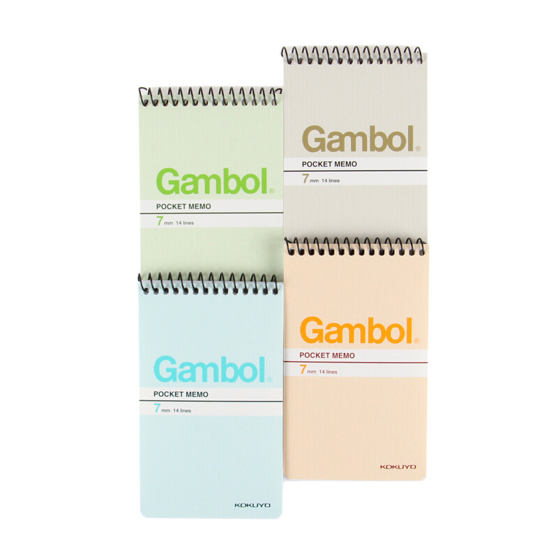 渡邊（Gambol） SA7506 螺旋豎翻筆記本 A7/50頁(yè) 24本/包 (本)_http://m.gzyiqian.cn/img/images/C201903/1552284213904.jpg