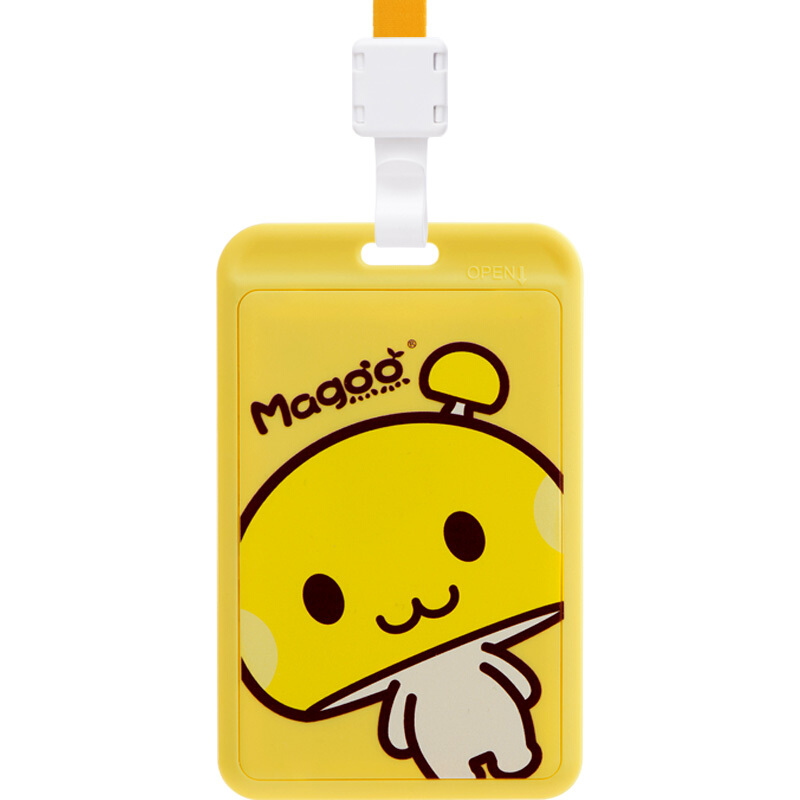 優和（（UHOO）） 6008 學生證件卡套 豎式 員工胸牌廠牌工作證 黃色 _http://m.gzyiqian.cn/img/images/C201903/1552358773590.jpg