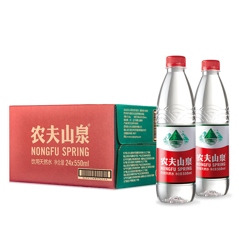 農夫山泉（NONGFU SPRING） 550ml  飲用天然水 1*24瓶 整箱_http://m.gzyiqian.cn/img/images/C201903/1552381947254.jpg