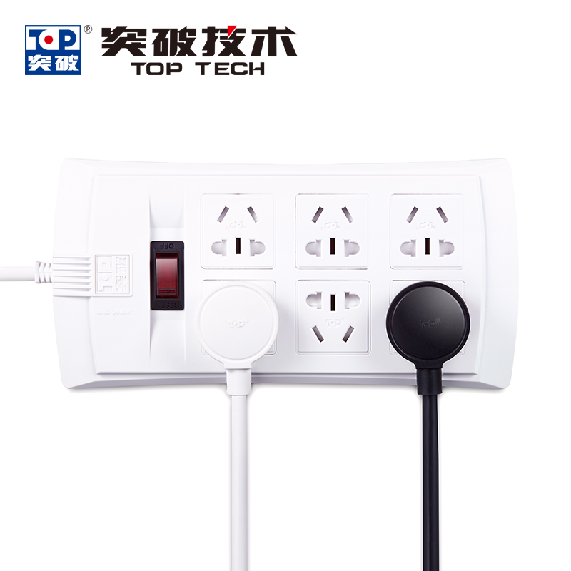 突破 D1K62(原TZ-C162)*6位總控*過載保護、保護門*新國標插座 (5米)_http://m.gzyiqian.cn/img/images/C201906/1561018027707.png