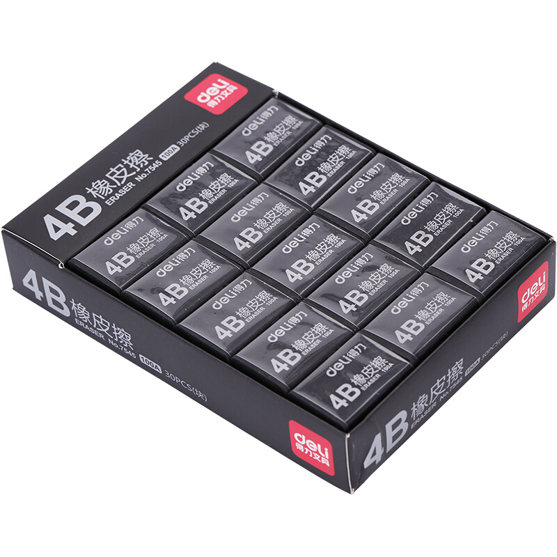 得力（deli）30塊4B黑色橡皮擦7545_http://m.gzyiqian.cn/img/images/C201906/1561430413168.jpg