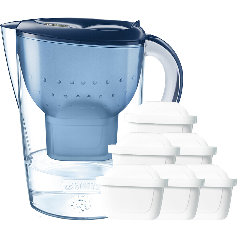 碧然德（BRITA）濾水壺 Marella藍(lán)色3.5L 1壺6芯_http://m.gzyiqian.cn/img/images/C201907/1562922637470.jpg