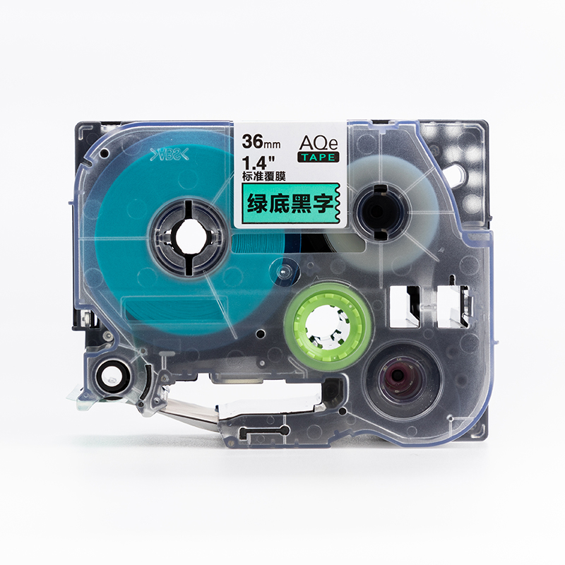 愛墨  AQe-161（36mm）標準覆膜標簽打印機色帶  紅底黑字_http://m.gzyiqian.cn/img/images/C201907/1564048829527.jpg