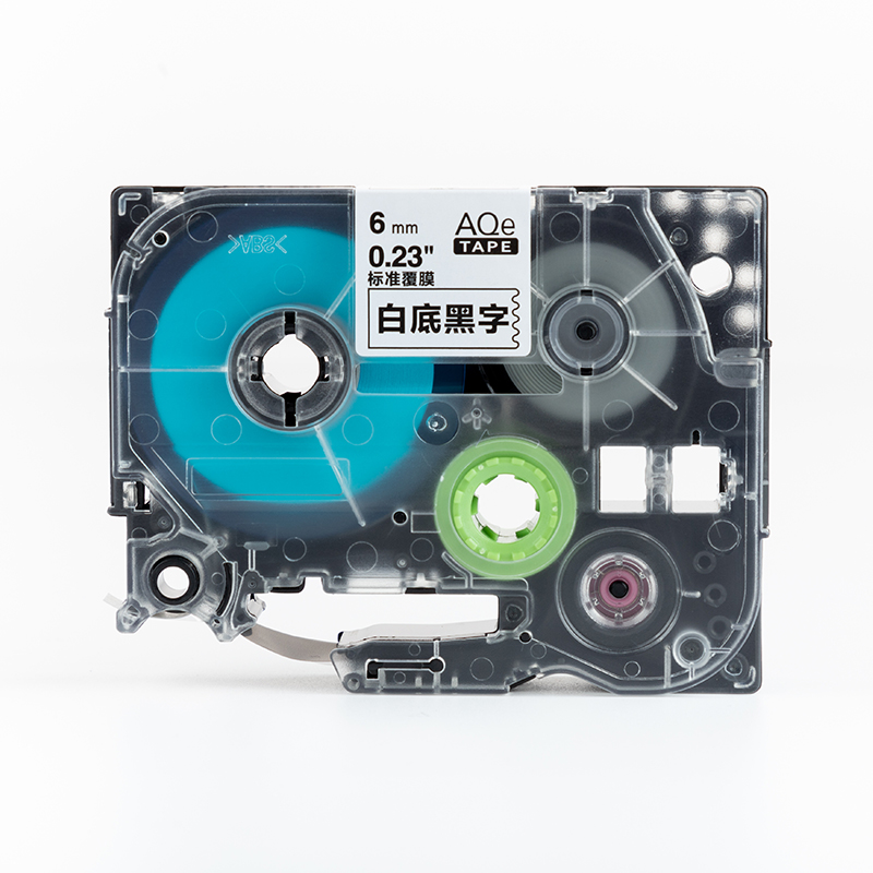 愛墨 AQe-131（12mm）標準覆膜標簽打印機色帶 紅底黑字_http://m.gzyiqian.cn/img/images/C201907/1564102878854.jpg