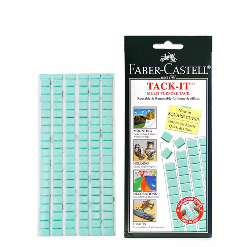 輝柏嘉（Faber-Castell) 粘土免釘藍白雙面膠泥寶貼無痕膠照片墻膠黏土模型工具膠 藍色款75克_http://m.gzyiqian.cn/img/images/C201910/1571206925228.jpg