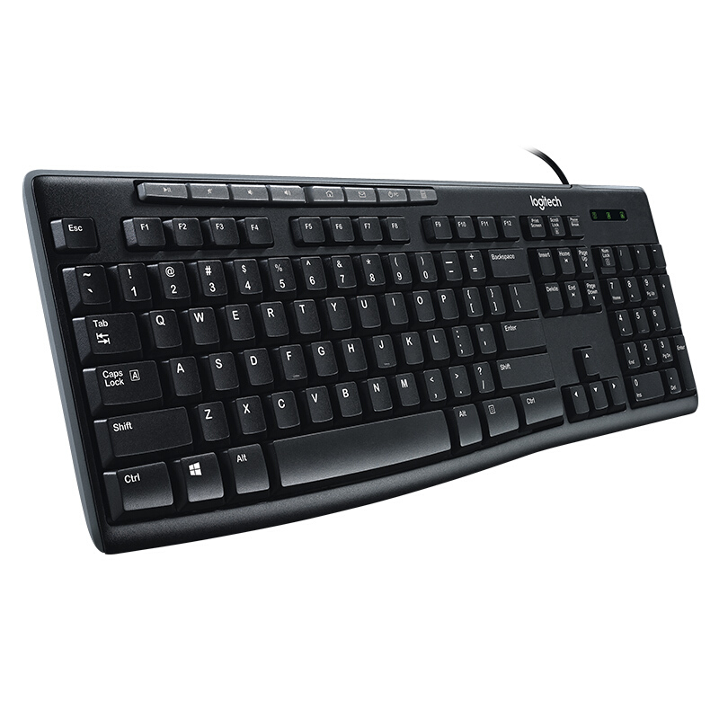 羅技（Logitech）K200 鍵盤 有線鍵盤 辦公鍵盤 全尺寸 黑色_http://m.gzyiqian.cn/img/images/C201910/1572506200442.jpg