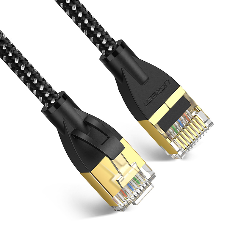 綠聯（UGREEN）超六類網線 CAT6a類純銅萬兆高速網絡連接線 電腦寬帶8芯雙絞線 成品屏蔽跳線 2米 黑 50352_http://m.gzyiqian.cn/img/images/C202007/1593594666810.jpg