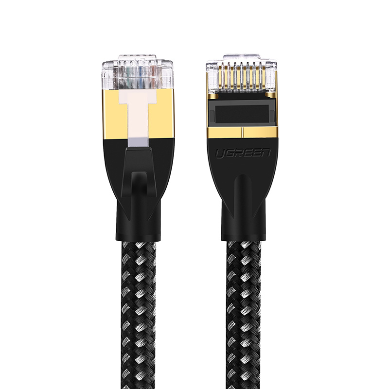 綠聯（UGREEN）超六類網線 CAT6a類純銅萬兆高速網絡連接線 電腦寬帶8芯雙絞線 成品屏蔽跳線 2米 黑 50352_http://m.gzyiqian.cn/img/images/C202007/1593594668938.jpg