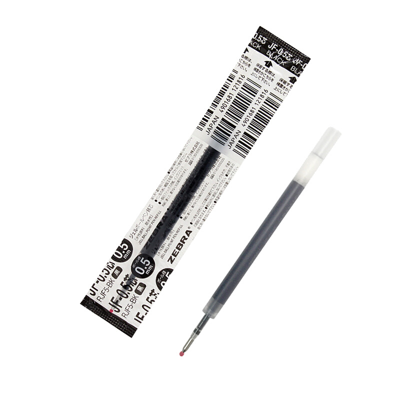斑馬（ZEBRA）0.5mm按動中性筆替芯RJF5-BK/10支裝(黑色筆芯)_http://m.gzyiqian.cn/img/images/C202007/1594368373316.jpg
