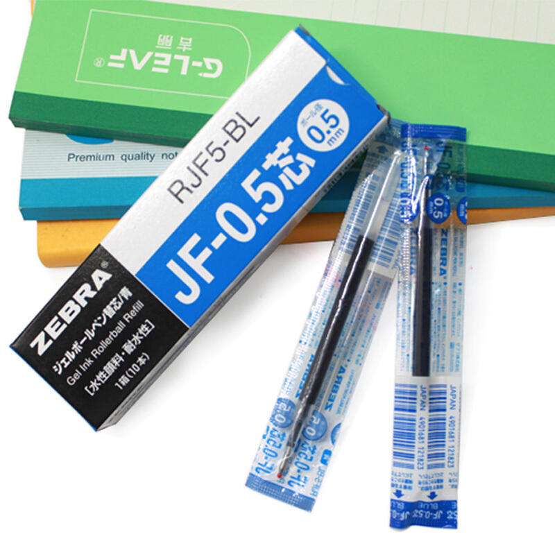 斑馬（ZEBRA）0.5mm按動(dòng)中性筆芯 RJF5-BL/10支裝(藍(lán)色筆芯)_http://m.gzyiqian.cn/img/images/C202007/1594368583720.jpg