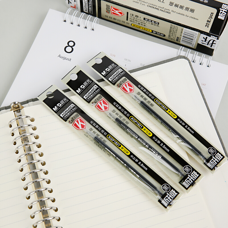 晨光（M&G）0.5mm全針管簽字筆替芯AGR640C3/20支裝(黑色)_http://m.gzyiqian.cn/img/images/C202007/1594779923192.jpg