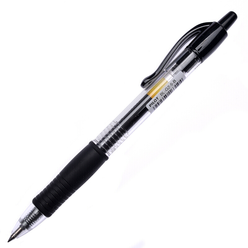 百樂（PILOT）BL-G2-5-B 按動中性筆啫喱筆 簽字筆0.5mm 12支/盒 (黑色) _http://m.gzyiqian.cn/img/images/C202007/1594869773291.jpg
