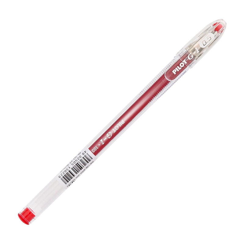 百樂（PILOT）BL-G1-5T 子彈頭中性筆啫喱筆 簽字筆0.5mm/12支裝（紅色）_http://m.gzyiqian.cn/img/images/C202009/1598929016661.jpg