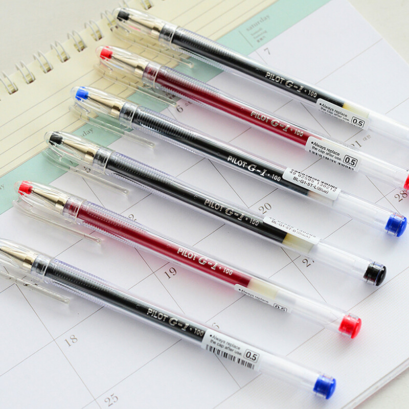 百樂（PILOT）BL-G1-5T 子彈頭中性筆啫喱筆 簽字筆0.5mm/12支裝（紅色）_http://m.gzyiqian.cn/img/images/C202009/1598929027140.jpg