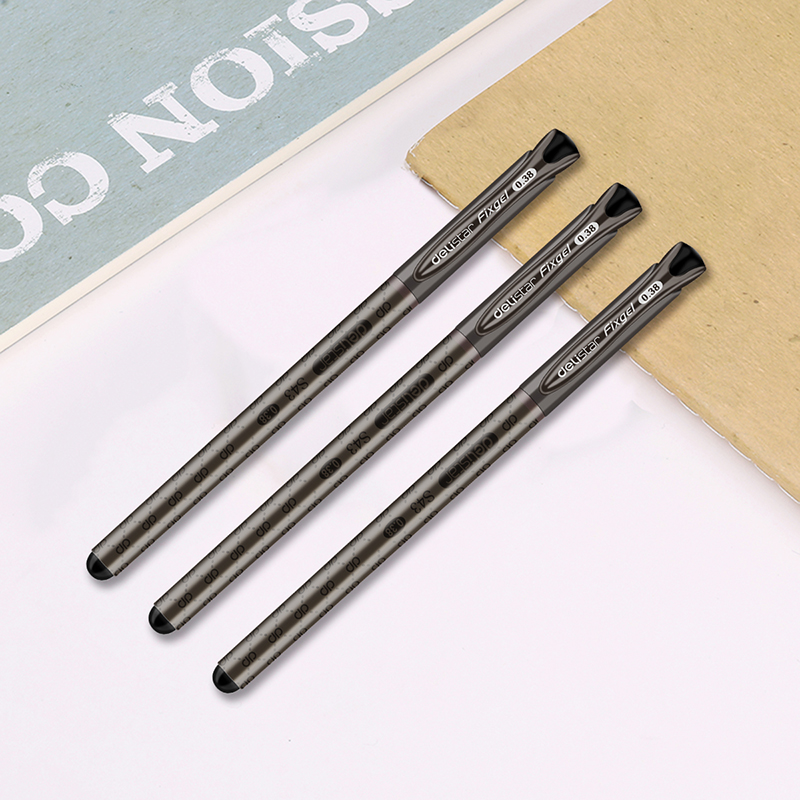 得力（deli）S43 財務專用中性筆 黑色簽字筆 0.38mm 12支盒_http://m.gzyiqian.cn/img/images/C202009/1599443882367.jpg