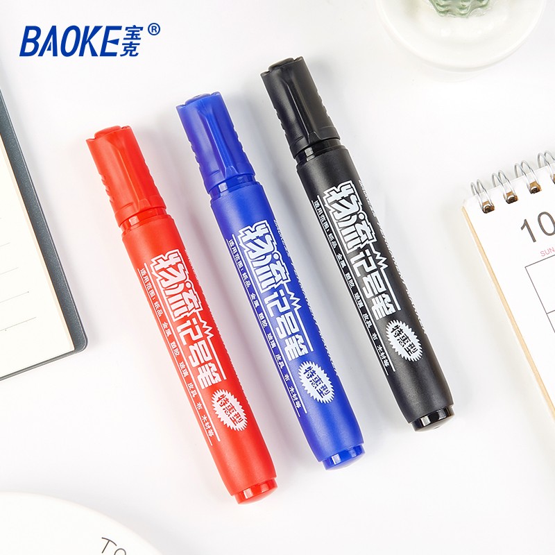 寶克（BAOKE） MP-291 油性快干物流記號(hào)筆 黑色 12支/盒_http://m.gzyiqian.cn/img/images/C202009/1599724030692.jpg