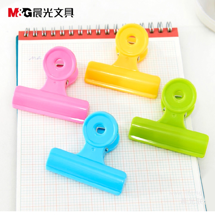 晨光（M&G） ABS92751 彩色塑膠票夾票據夾 64mm 5只袋 _http://m.gzyiqian.cn/img/images/C202009/1600147313349.jpg