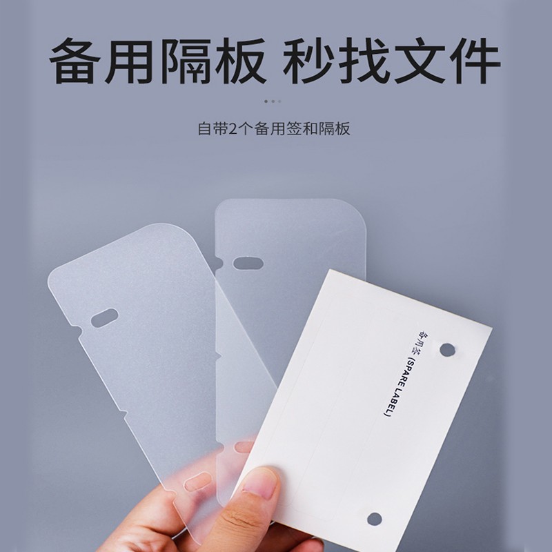 得力（deli） PE110-T A4打孔透明文件夾 半透明色_http://m.gzyiqian.cn/img/images/C202009/1600852319842.jpg