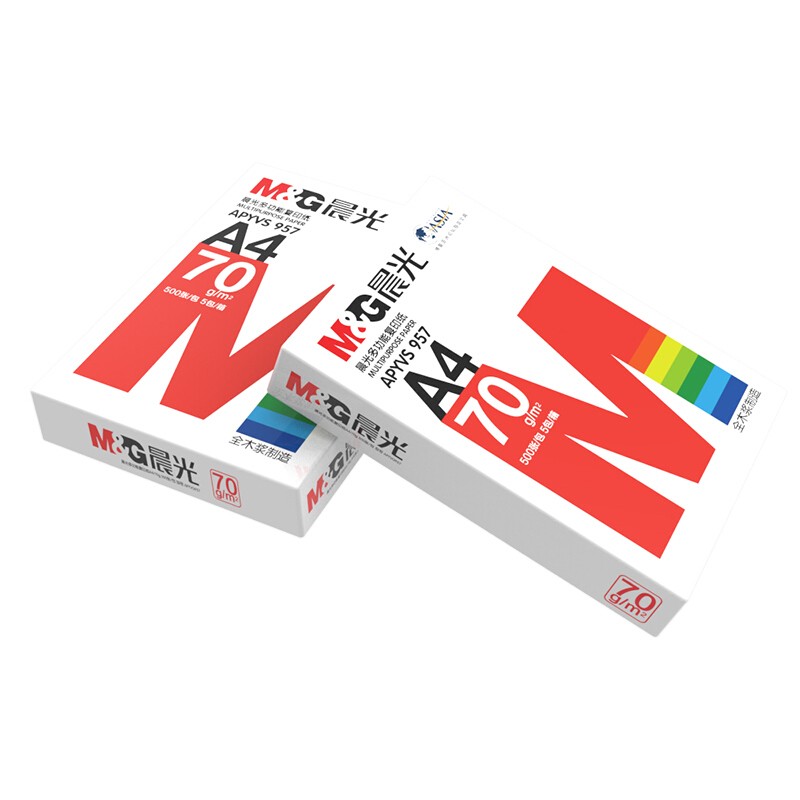 晨光(M&G)紅晨光70g A4復(fù)印紙 500張/包 5包/箱(2500張)  APYVS957_http://m.gzyiqian.cn/img/images/C202012/1606786849691.jpg