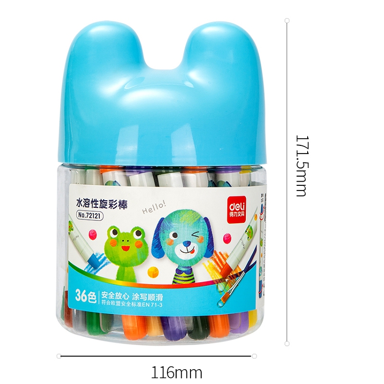 得力(deli) 36色 水溶性油畫棒 可水洗蠟筆 72121_http://m.gzyiqian.cn/img/images/C202103/1615965107702.jpg