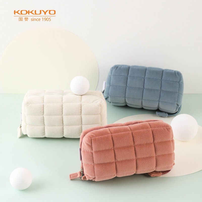國譽（KOKUYO）學生辦公收納包枕枕包滌綸帆布筆袋米色中號WSG-KUK261LY_http://m.gzyiqian.cn/img/images/C202110/1634277491330.jpg