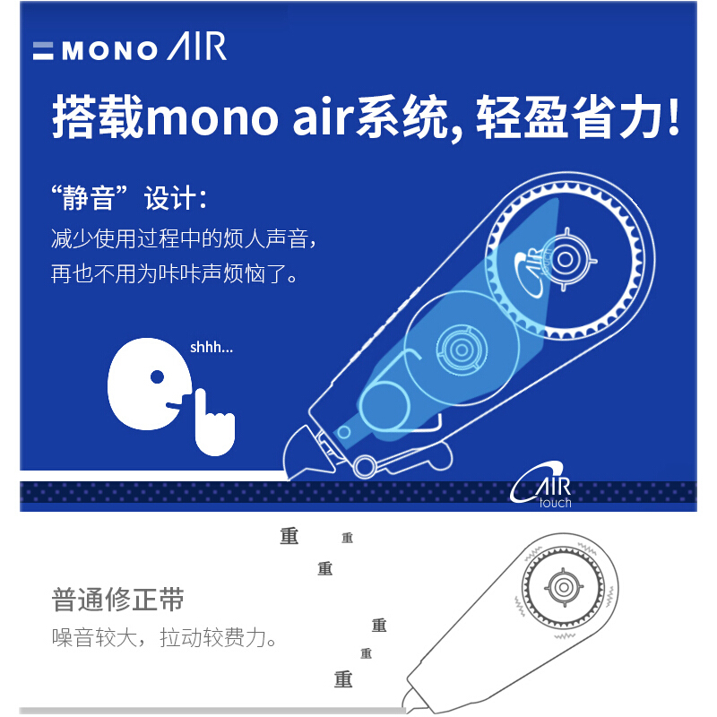 TOMBOW蜻蜓修正帶多彩涂改帶替芯可換長10M 黑色本體九個裝CT-CAX5C_http://m.gzyiqian.cn/img/images/C202110/1634278350869.jpg