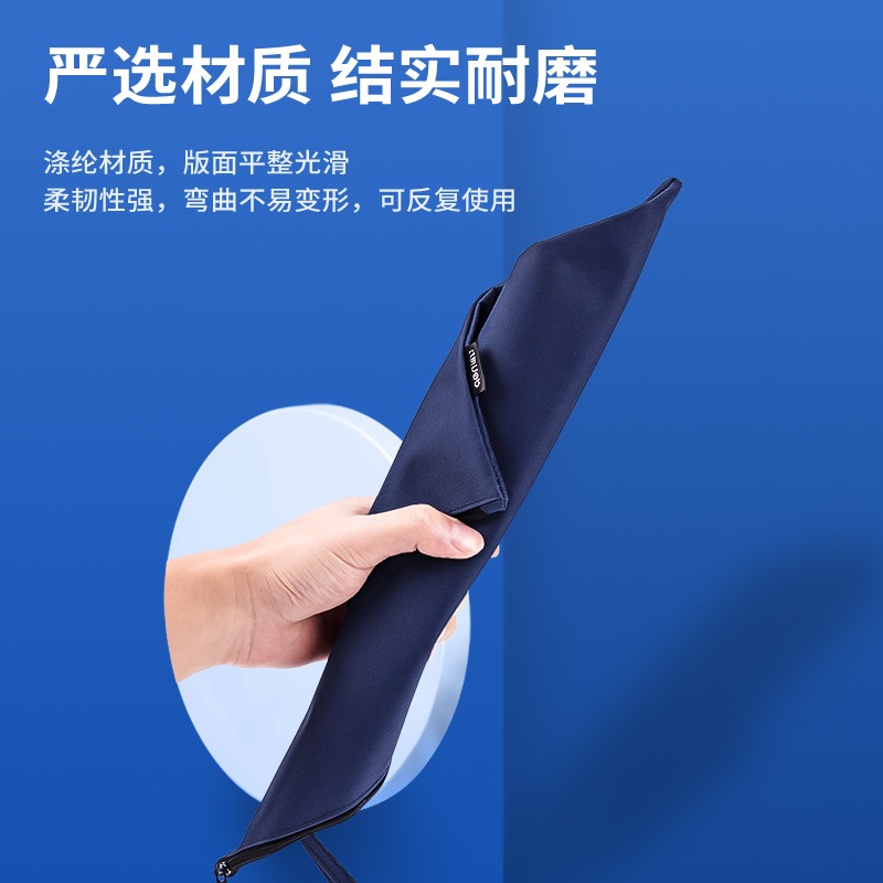 得力（deli）A4拉鏈袋厚文件袋布質帆布收納袋 藍色63466_http://m.gzyiqian.cn/img/images/C202202/1645408348033.jpg