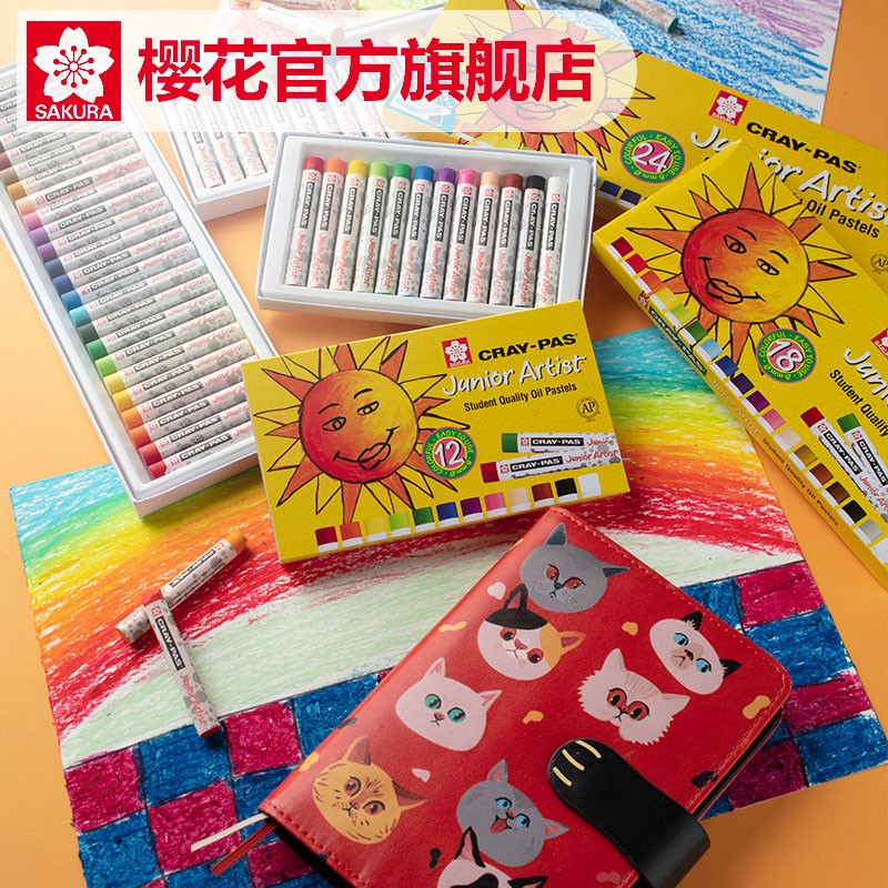 櫻花（SAKURA) 小太陽(yáng)油畫(huà)棒48色重彩油畫(huà)棒套裝 XEP48C_http://m.gzyiqian.cn/img/images/C202203/1646291199892.jpg