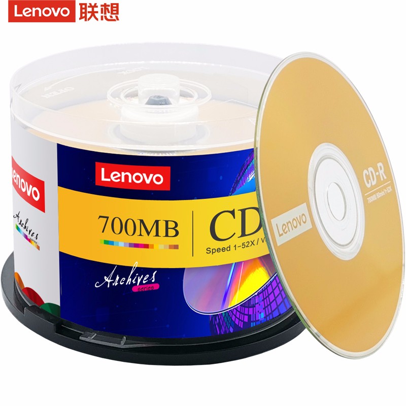 聯想（Lenovo）CD-R 光盤 52速700MB 桶裝50片_http://m.gzyiqian.cn/img/images/C202203/1648457406654.jpg