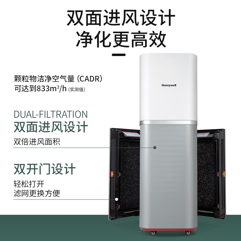 霍尼韋爾（Honeywell） KJ810G93W空氣凈化器 商務辦公除甲醛 大空間除霧霾凈化器遙控款_http://m.gzyiqian.cn/img/images/C202204/1648864513259.jpg