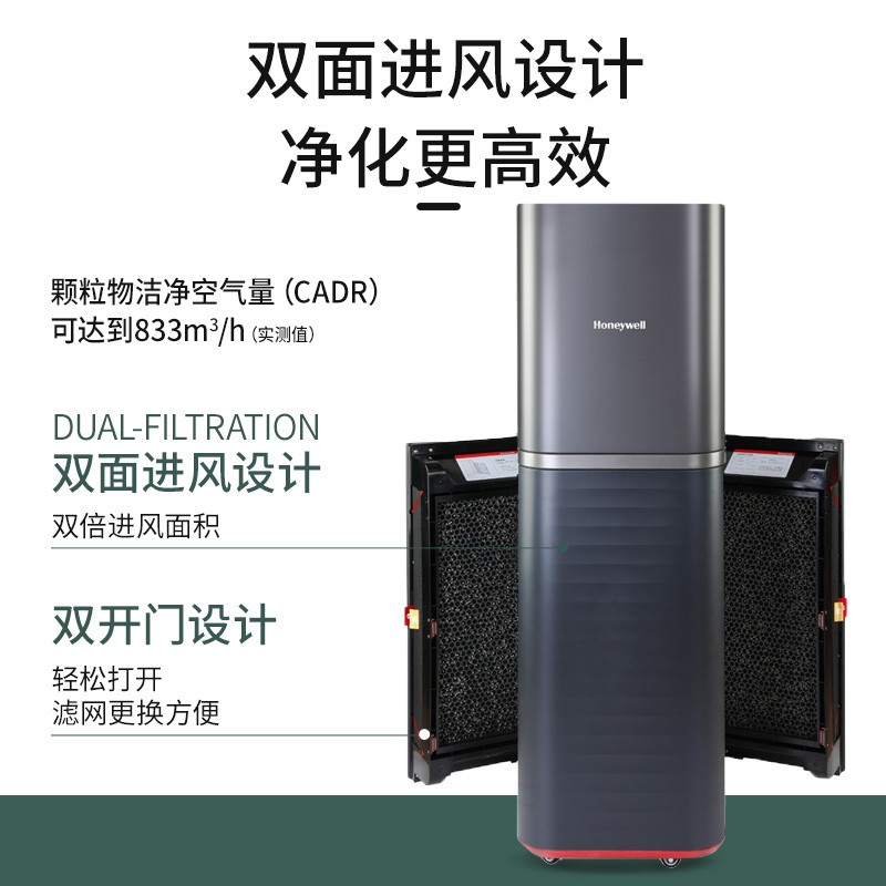 霍尼韋爾（Honeywell） KJ810G93G空氣凈化器 商務辦公除甲醛 大空間除霧霾凈化器遙控款_http://m.gzyiqian.cn/img/images/C202204/1648864602319.jpg