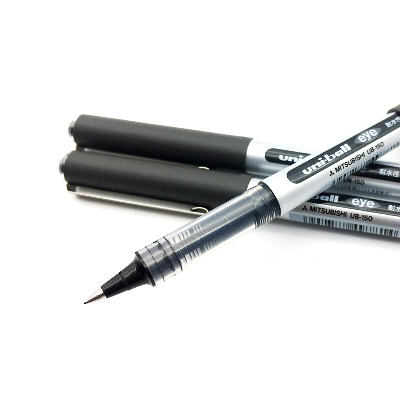 三菱（uni）UB-150（可透視）中性筆 簽字筆0.5mm 10支/盒 (黑色) _http://m.gzyiqian.cn/img/sp/100/2be28575-31a6-4589-ad13-83ffe9047c0c.jpg