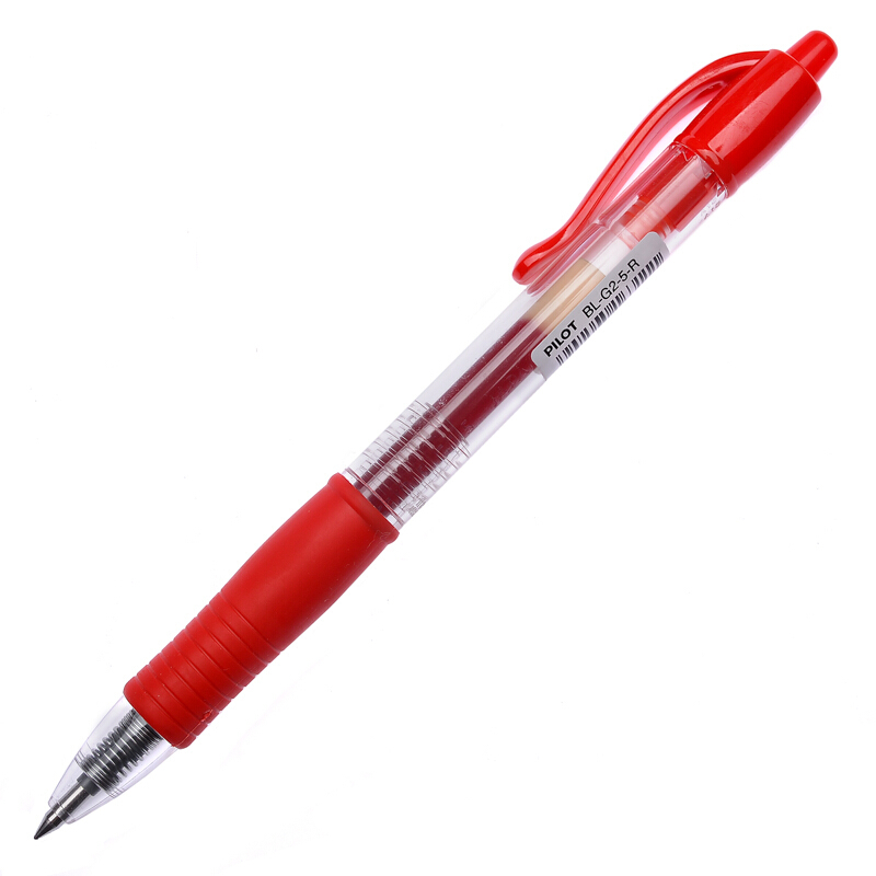 百樂（PILOT）BL-G2-5-R 按動中性筆啫喱筆 簽字筆0.5mm 12支/盒 (紅色) _http://m.gzyiqian.cn/img/sp/100/c71b52a7-e8c7-4543-91dd-e77bf00453c0.jpg