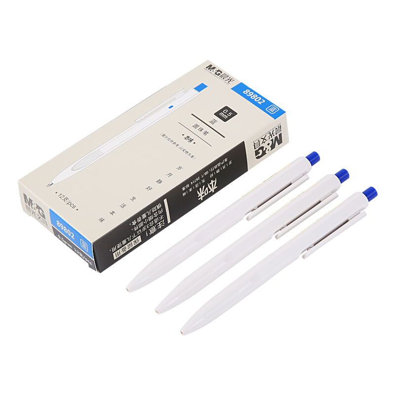 晨光（M&G） ABP89802 本味系列子彈頭按動圓珠筆 中油筆 原子筆0.5mm/12支裝（藍色）_http://m.gzyiqian.cn/img/sp/101/ec7c97b2-187c-4b5c-85b8-d82a195a2fb7.jpg