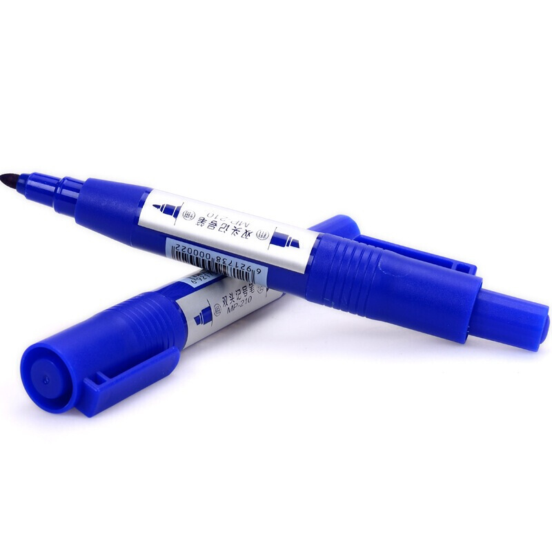 寶克（BAOKE） MP-210 油性大雙頭記號筆 12支/盒（藍色）_http://m.gzyiqian.cn/img/sp/104/3fb0bce4-5067-4490-9d72-8efab3edc82d.jpg